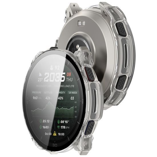 Techsuit Defense360 Pro Schutzhülle für Amazfit Cheetah 2 Ultra - Gehärtetes Displayschutzglas - Transparent