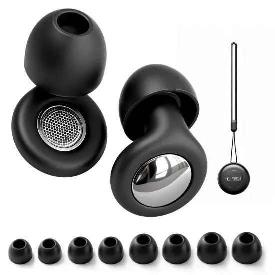 Tech-Protect QuietFit špunty do uší, černé