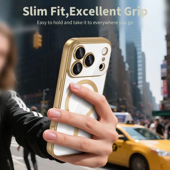 Tech-Protect MagFlex MagSafe iPhone 17 Pro, γυαλιστερό χρυσό