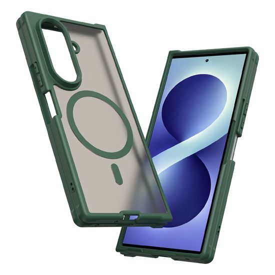 Techsuit HaloFrost II MagSafe Schutzhülle für Samsung Galaxy Z Fold8 Ultra - Magnetische Handyhülle mit Stoßschutz - Grün