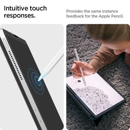 Spigen Paper Touch, matt papírfólia rajzoláshoz, iPad Pro 12.9 2020 / 2021 / 2022