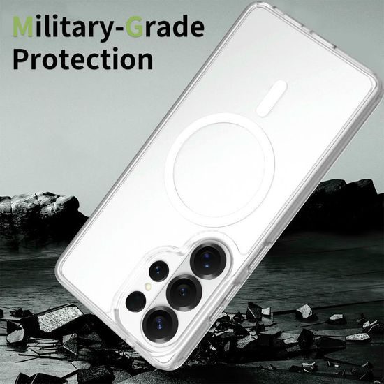 JP MagFit Colour θήκη MagSafe με μαγνήτη N52, Samsung Galaxy S26 Ultra, λευκή