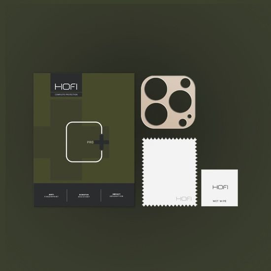 Hofi Alucam capac protector pentru camera foto, iPhone 14 Pro / 14 Pro Max, auriu