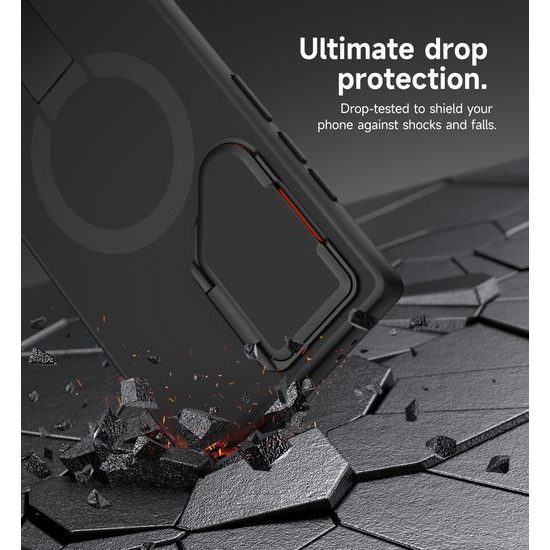 Suritch MagSafe Kickstand Camprotector obal Samsung Galaxy S24 Ultra, černý