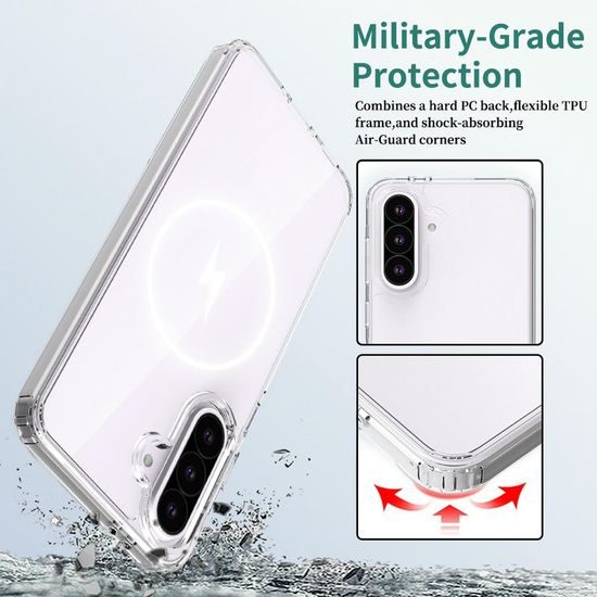 Διάφανη θήκη Magsafe, Samsung Galaxy A56, διαφανής