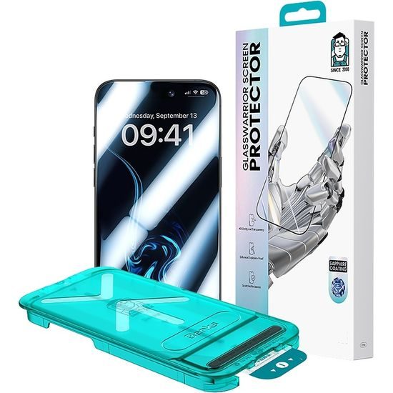 iPhone 17 Pro / 18 Pro kaitseklaas – Benks Warrior Sapphire karastatud klaas