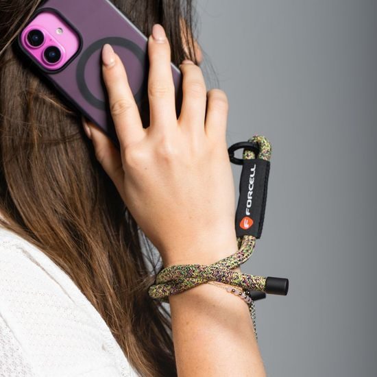 Forcell F-Design R10X40 Λουράκι Καρπού, πράσινο-ροζ-μωβ