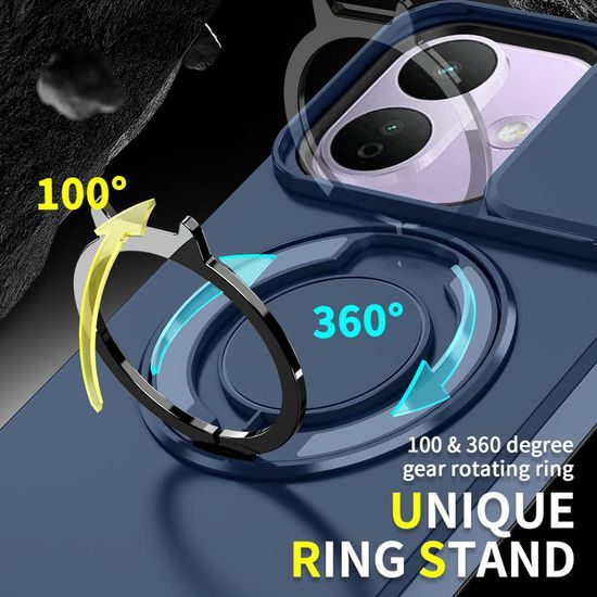Camslide Stand obal, Xiaomi Redmi Note 17 Pro 5G / Note 17 Pro Max 5G, modrý