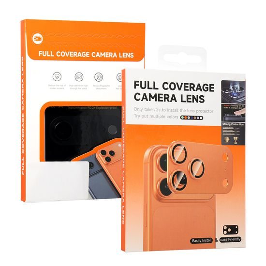 Zaščitno kaljeno steklo za fotoaparat z aluminijastim okvirjem 360° Full Cover, iPhone 18 Pro, vinsko rdeče