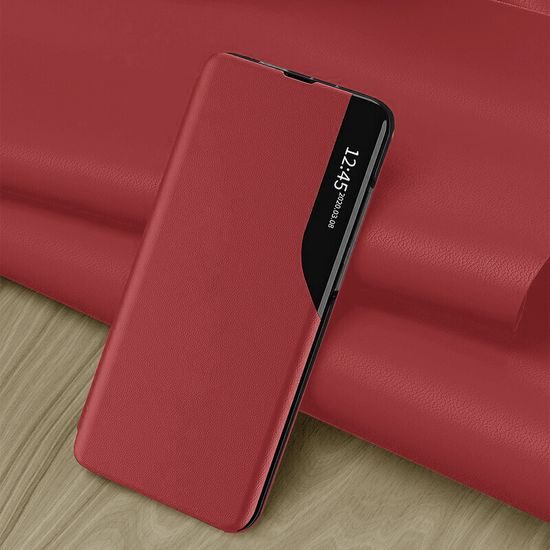 Eco Leather View Case, Xiaomi Redmi Note 13 Pro 5G / Poco X6, roșie