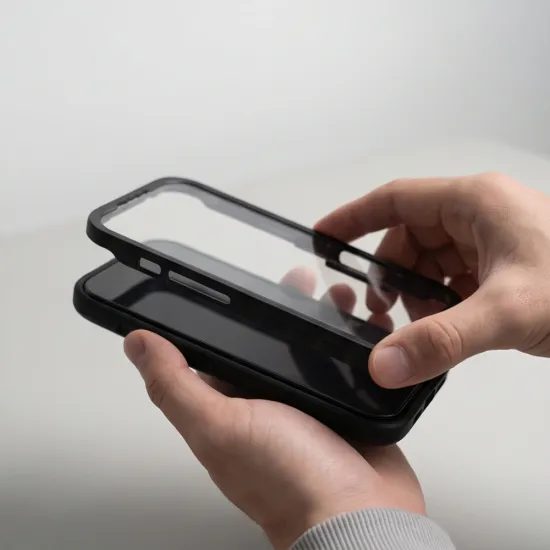 Tech-Protect Defense360 MagSafe Case für iPhone 17 Pro Max / 18 Pro Max - Hybridpanzer mit integriertem Displayschutz - Schwarz