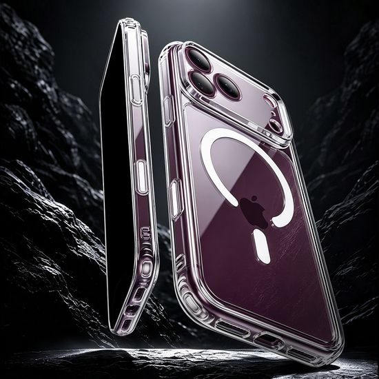 iPhone 17 Pro Max / 18 Pro Max vāciņš – ESR Classic Hybrid HaloLock MagSafe – caurspīdīgs