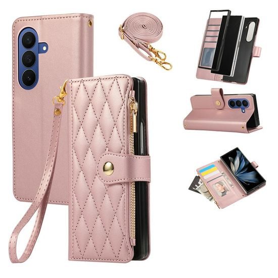 Etui Glamour, Samsung Galaxy Z Fold 8 Ultra, różowe
