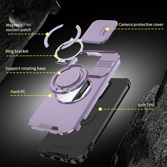 Camslide Stand Hülle, Xiaomi Redmi 15C, violett