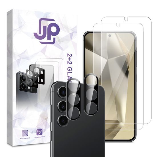 JP Zestaw combo, Zestaw 2 szkieł hartowanych i 2 szkiełek na aparat, Samsung Galaxy S24 Plus