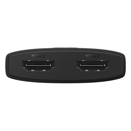 Baseus AirJoy 2in1 4K 60Hz bidirektionaler HDMI-Adapter mit integriertem 1m Kabel, schwarz