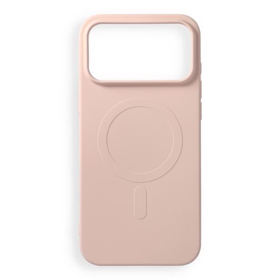 iPhone 17 Pro Max / 18 Pro Max silikona vāciņš – Silicone Mag Cover ar kameras aizsargu – rozā