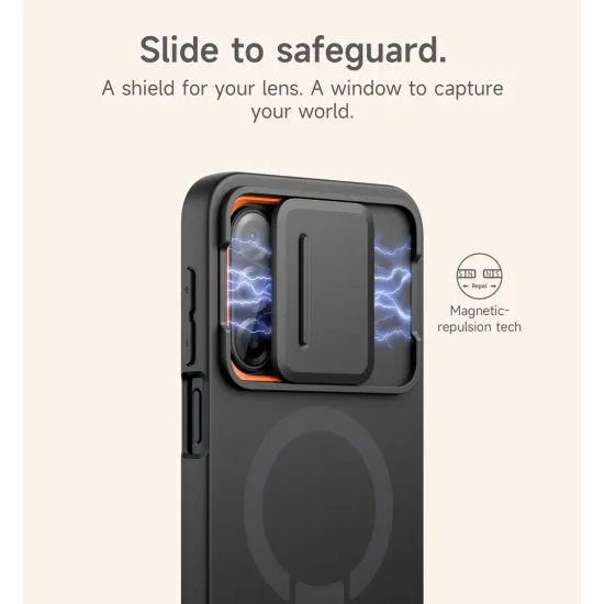 Suritch MagSafe Kickstand Camprotector cover til Samsung Galaxy A17 / A26 - Sort