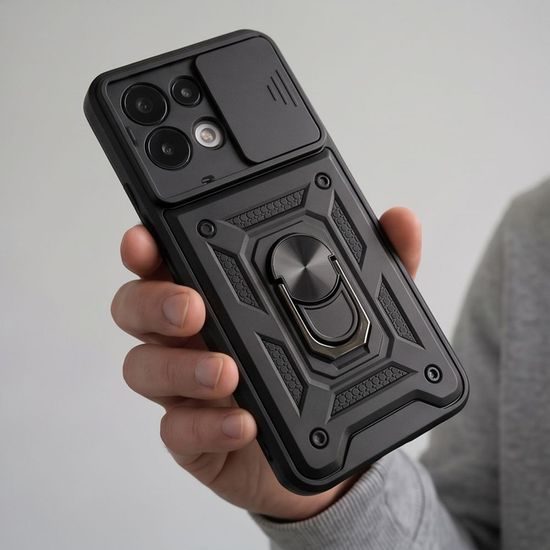 Tech-Protect CamShield Pro Schutzhülle für Xiaomi Redmi 17 4G / 5G - Hybrid Case mit Kameraschutz - Schwarz
