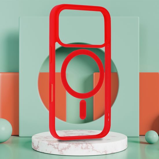 Θήκη Acrylic Color Magsafe, iPhone 17 Pro Max, κόκκινη