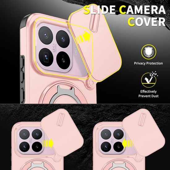 Camslide Stand obal, Xiaomi 17T, růžový
