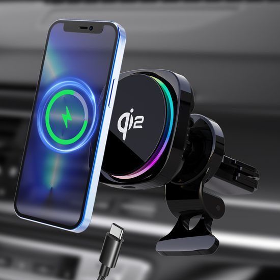 Βάση αυτοκινήτου MagSafe με ασύρματη φόρτιση Qi2, ψύξη και αυτόματη περιστροφή
