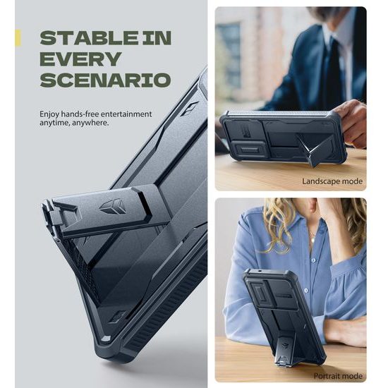 Dexnor 360 Kickstand Camprotector θήκη Samsung Galaxy S25 FE, μπλε