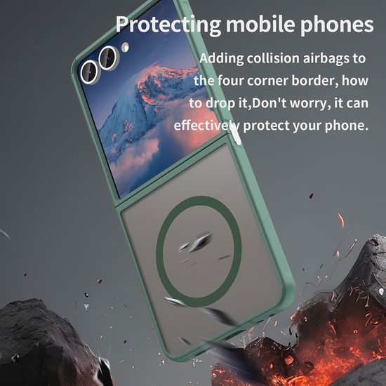 Techsuit HaloFrost II MagSafe, Samsung Galaxy Z Flip 7, πράσινο