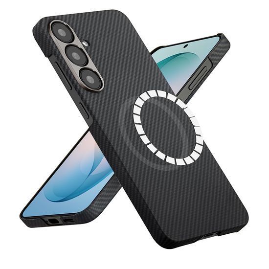 Techsuit Aramid Fiber MagSafe obal, Samsung Galaxy S26 Plus, černý