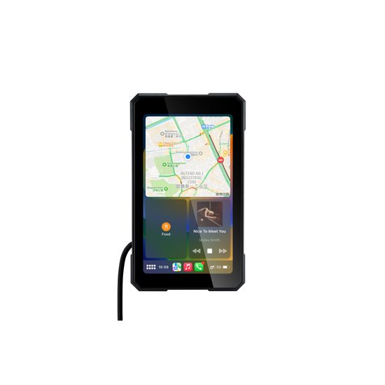 5" motocyklový displej s bezdrôtovým Apple CarPlay a Android Auto