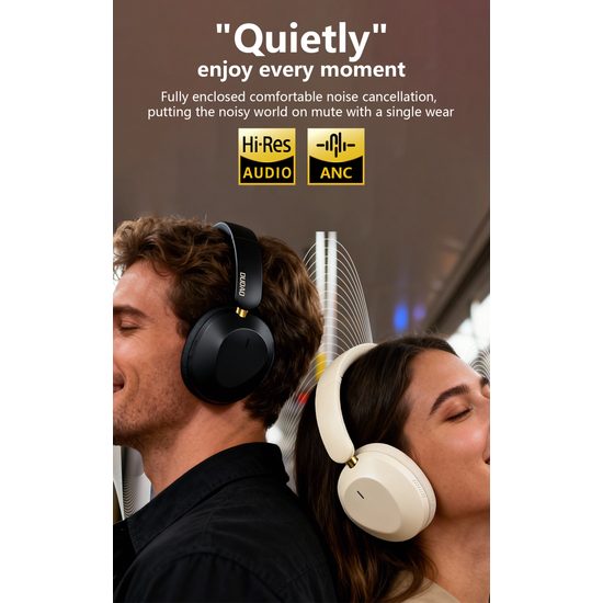 Dudao X22NC Bežične slušalice s ANC i Bluetooth 5.4, crne