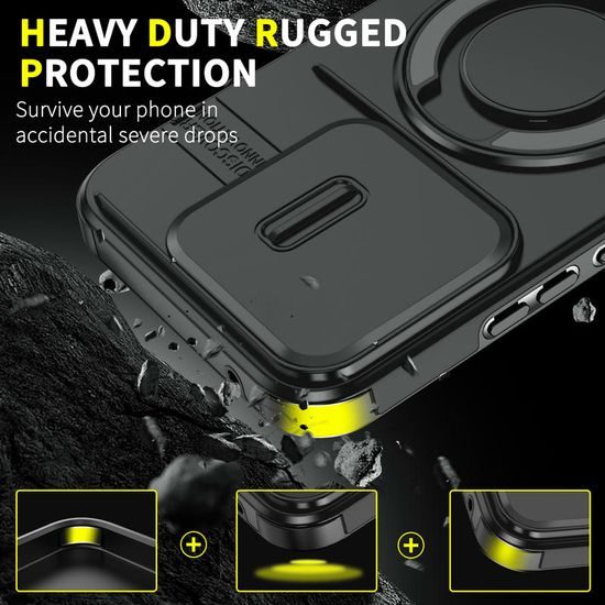 Θήκη Camslide Stand, Xiaomi 15T, μαύρη