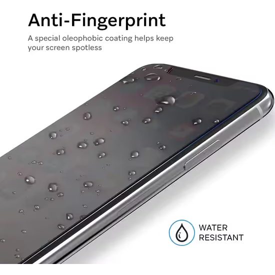 JP Zaščitno kaljeno steklo, iPhone 16 Plus, črno