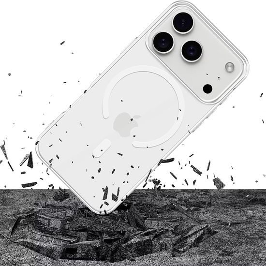 iPhone 17 Pro Max / iPhone 18 Pro Max vāciņš – 3mk Clear MagCase caurspīdīgs
