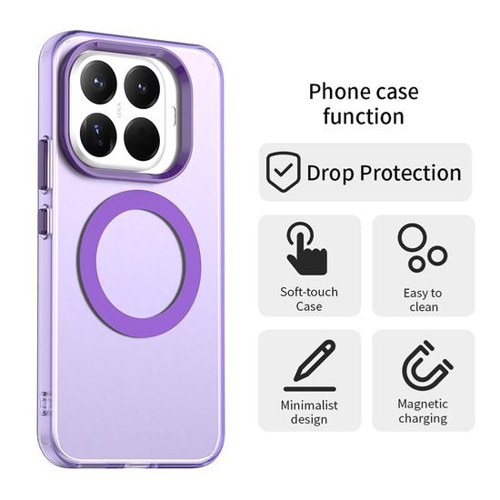 Techsuit CandyCase MagSafe, Xiaomi 17T, fioletowe
