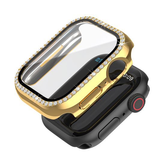 JP Watch etui Diamond, Apple Watch 7 / 8 / 9, 45 mm, zlat