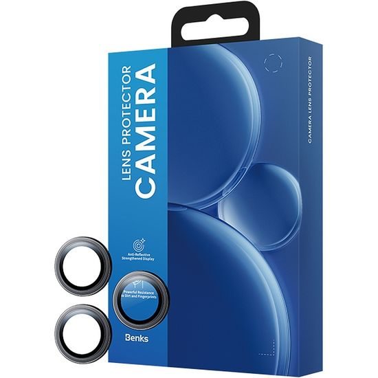 iPhone 18 Pro / 18 Pro Max kaamera kaitseklaas – Benks DR Sapphire – must