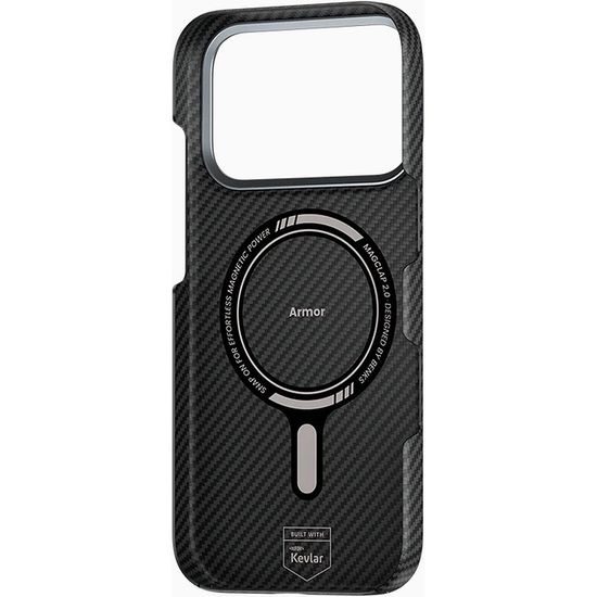 Benks Magnetic Armor Air Kevlar husă Metal Frame, iPhone 17 Pro / 18 Pro, negru