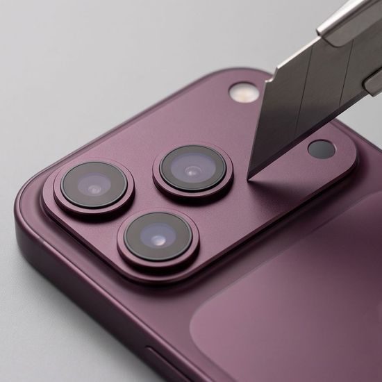 Tech-Protect Camalloy Fit+ kaamerakaitse iPhone 18 Pro Max – punane