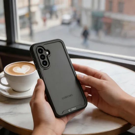 Tech-Protect Defense360 Schutzhülle für Samsung Galaxy A36 / A56 / A27 / A37 5G - Extrem Robustes Case mit 5H Hybridglas - Schwarz