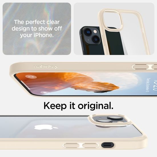 Spigen Ultra hybrid ovitek za mobilni telefon, iPhone 14 Plus, bež