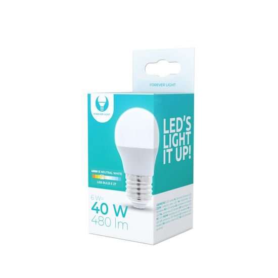 LED-Glühbirne E27 G45 6 W 4.500 K 480 lm Forever Light