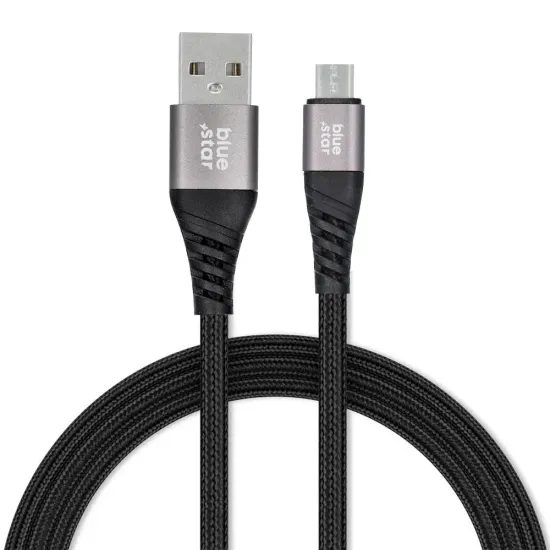 BlueStar USB - Micro USB kabel 1,2 m - Sort