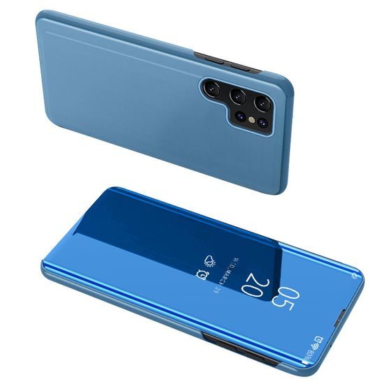 Clear view kék tok a Samsung Galaxy S23 Plus számára