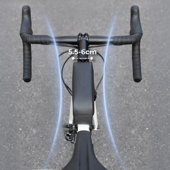 Rockbros Vodoodporna torbica za okvir kolesa z magnetnim zapiranjem 0,9 l, črna