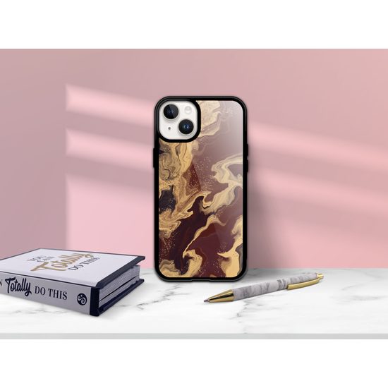 Etui Momanio, iPhone 11 Pro, Marmornato rjave barve