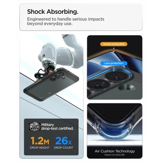 Spigen Tough Armor MagSafe etui, Samsung Galaxy S26 Plus, temno zelena