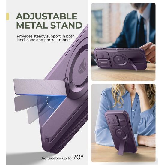 Dexnor MagSafe 360 Kickstand Προστατευτική Θήκη iPhone 13 / 14, Μωβ