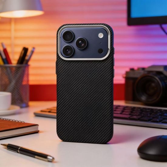 iPhone 17 Pro Max / 18 Pro Max vāciņš – K-Look MagSafe – melns