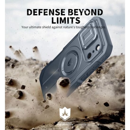 Dexnor MagSafe 360 Kickstand Camprotector θήκη iPhone 17 Pro, μπλε